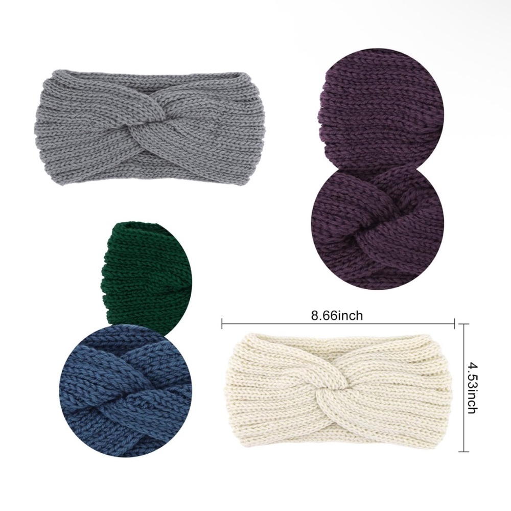 Handmade Knit Twist Ear Warmer Headband (NEW) - Picture 4 of 6